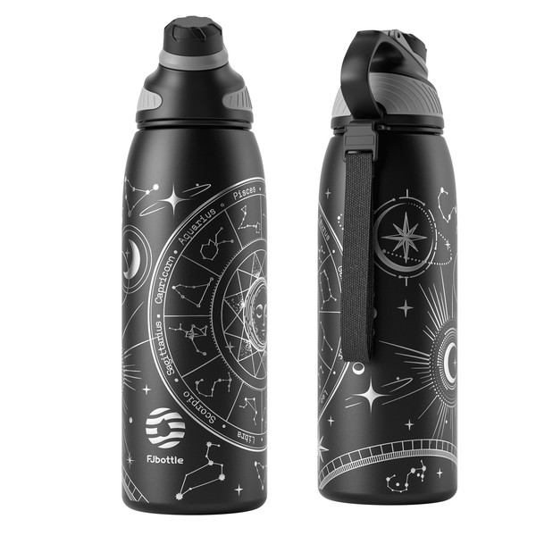 1000ml Titanium Insulated Water Bottle, Vacuum Insulated Bottle with Magnetic Lid