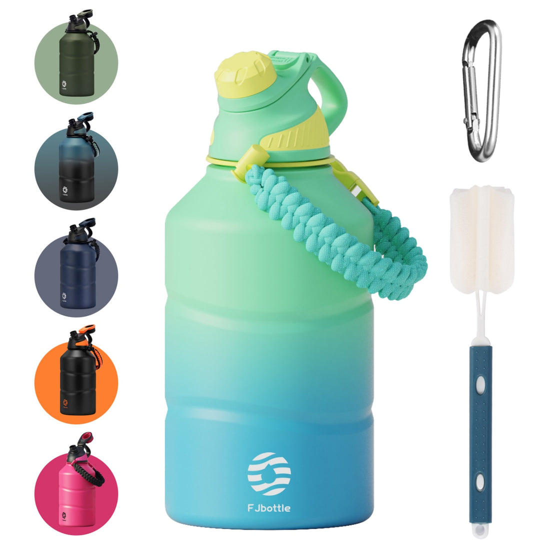 1900ml Stainless Steel Insulated Sports Water Bottle With Magnetic Lid