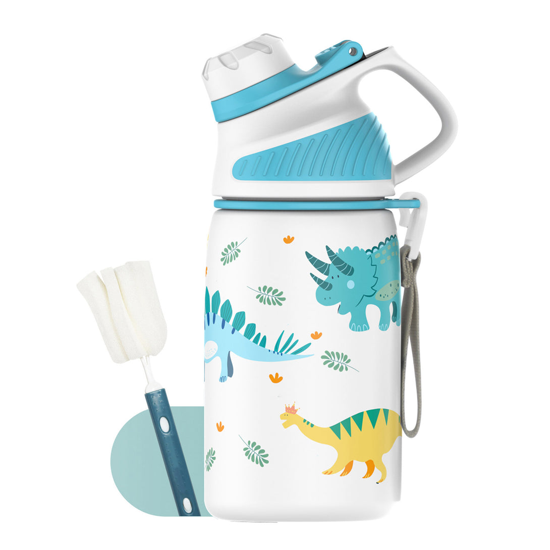 400ml Stainless Steel Insulated Kids Thermo Water Bottle, Vacuum Flask With Magnetic Lid