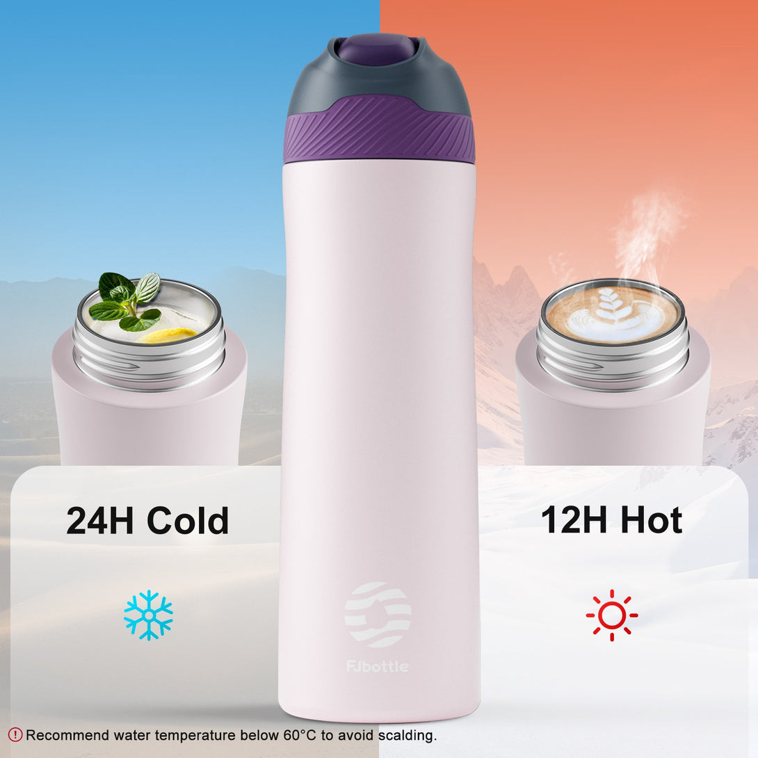 550ml Stainless Steel Insulated Thermo Water Bottle, Vacuum Flask With Straw