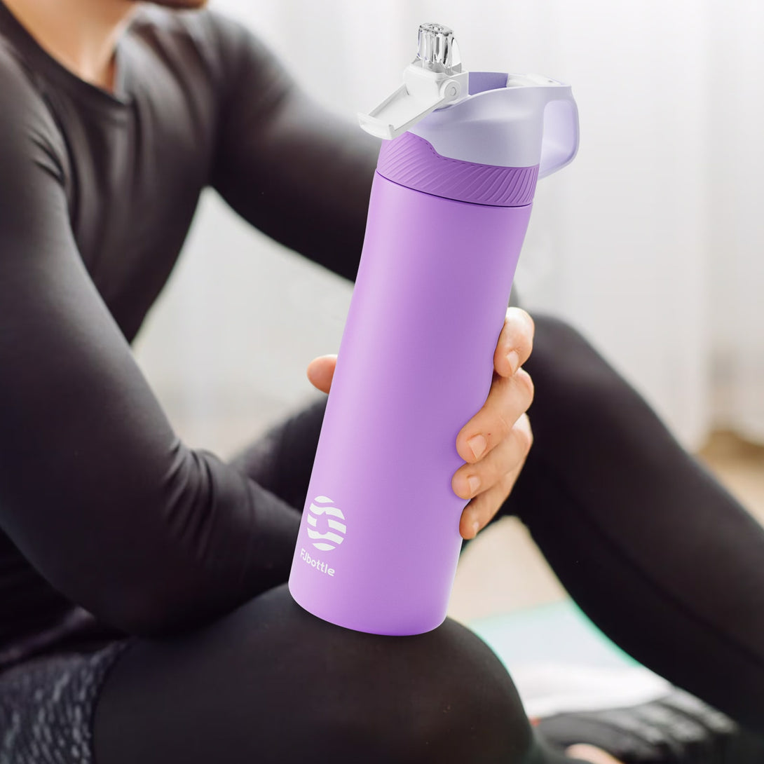 550ml Stainless Steel Insulated Thermo Water Bottle, Vacuum Flask With Straw