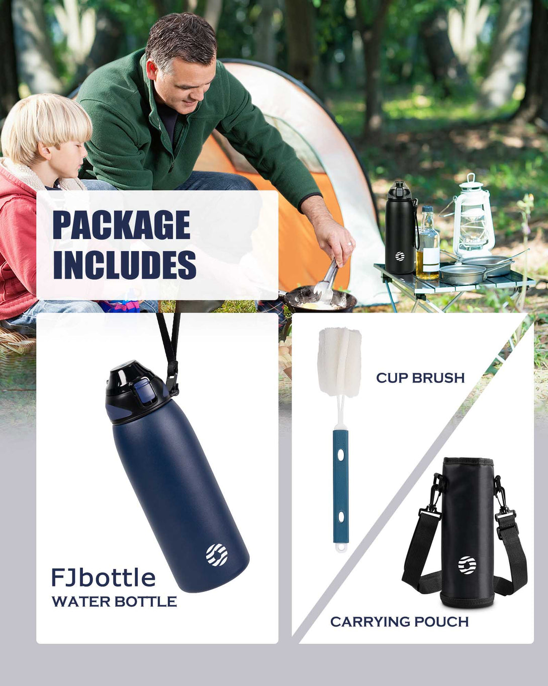 1000ml Stainless Steel Insulated Thermo Water Bottle, Vacuum Flask  With Spout