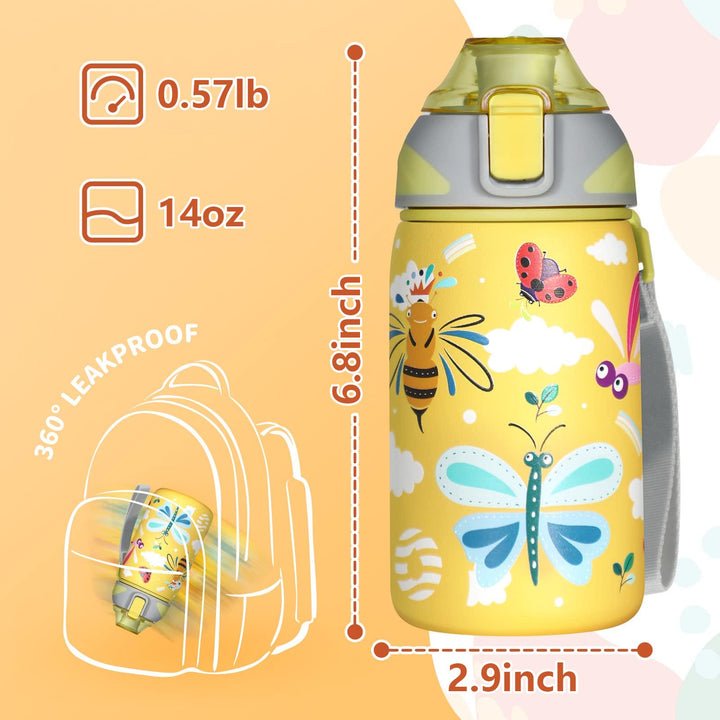 New Arrival 400ml Stainless Steel Insulated Kids Water Bottle With Spout