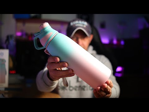 800ml Stainless Steel Insulated Thermo Water Bottle, Sports Vacuum Flask With Magnetic Lid