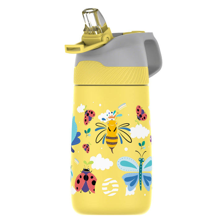 350ml Stainless Steel Insulated Kids Water Bottle With Straw