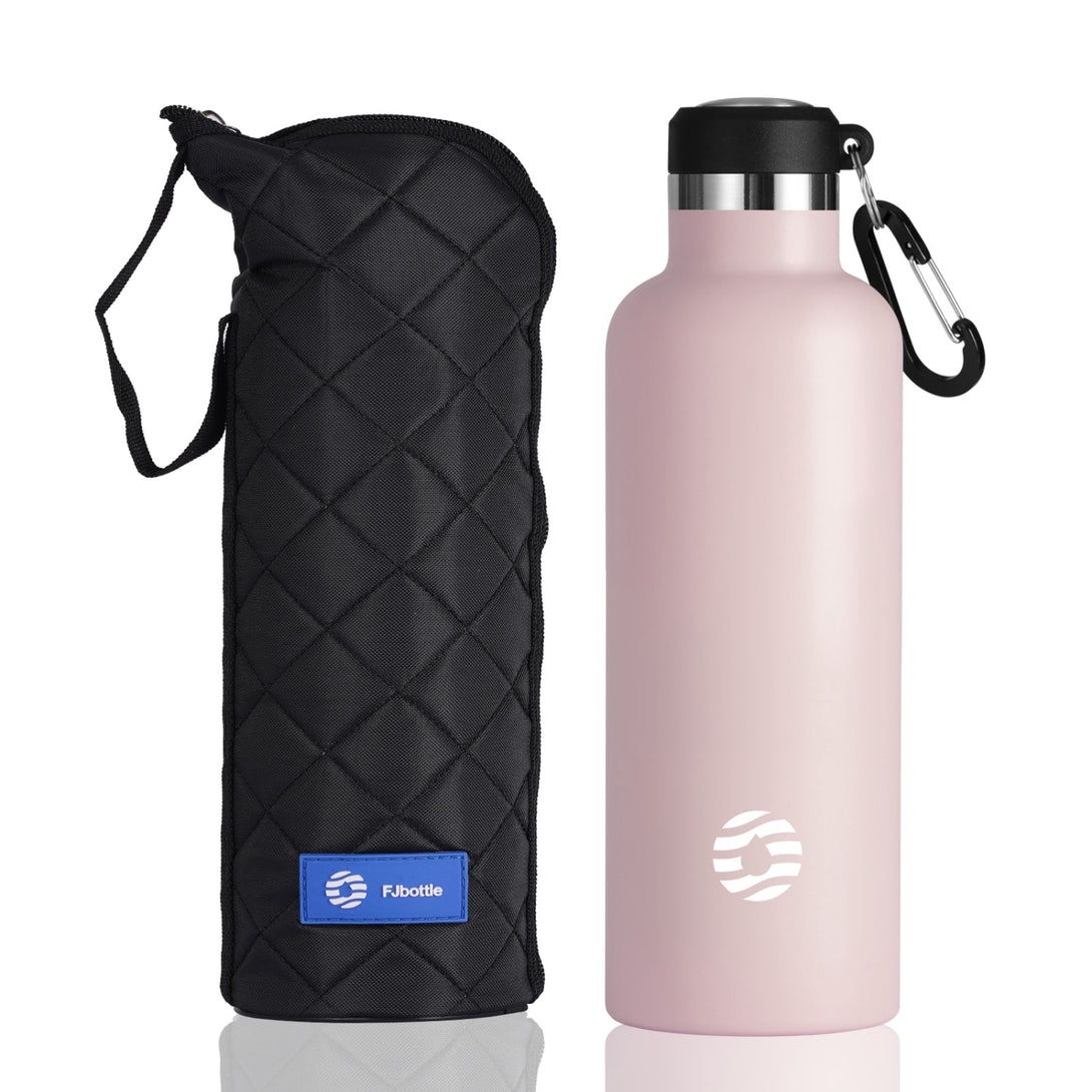 750ml Stainless Steel Insulated Thermo Water Bottle, Vacuum Flask With Carabiner