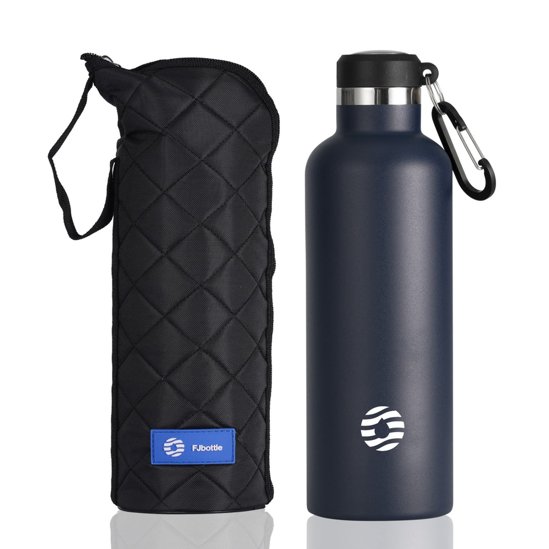 750ml Stainless Steel Insulated Thermo Water Bottle, Vacuum Flask With Carabiner