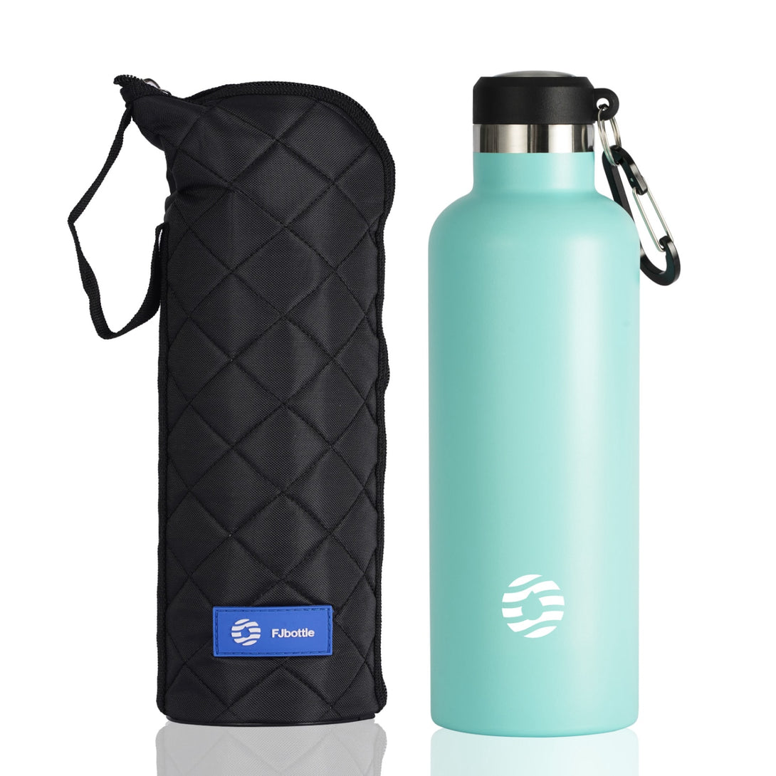 750ml Stainless Steel Insulated Thermo Water Bottle, Vacuum Flask With Carabiner