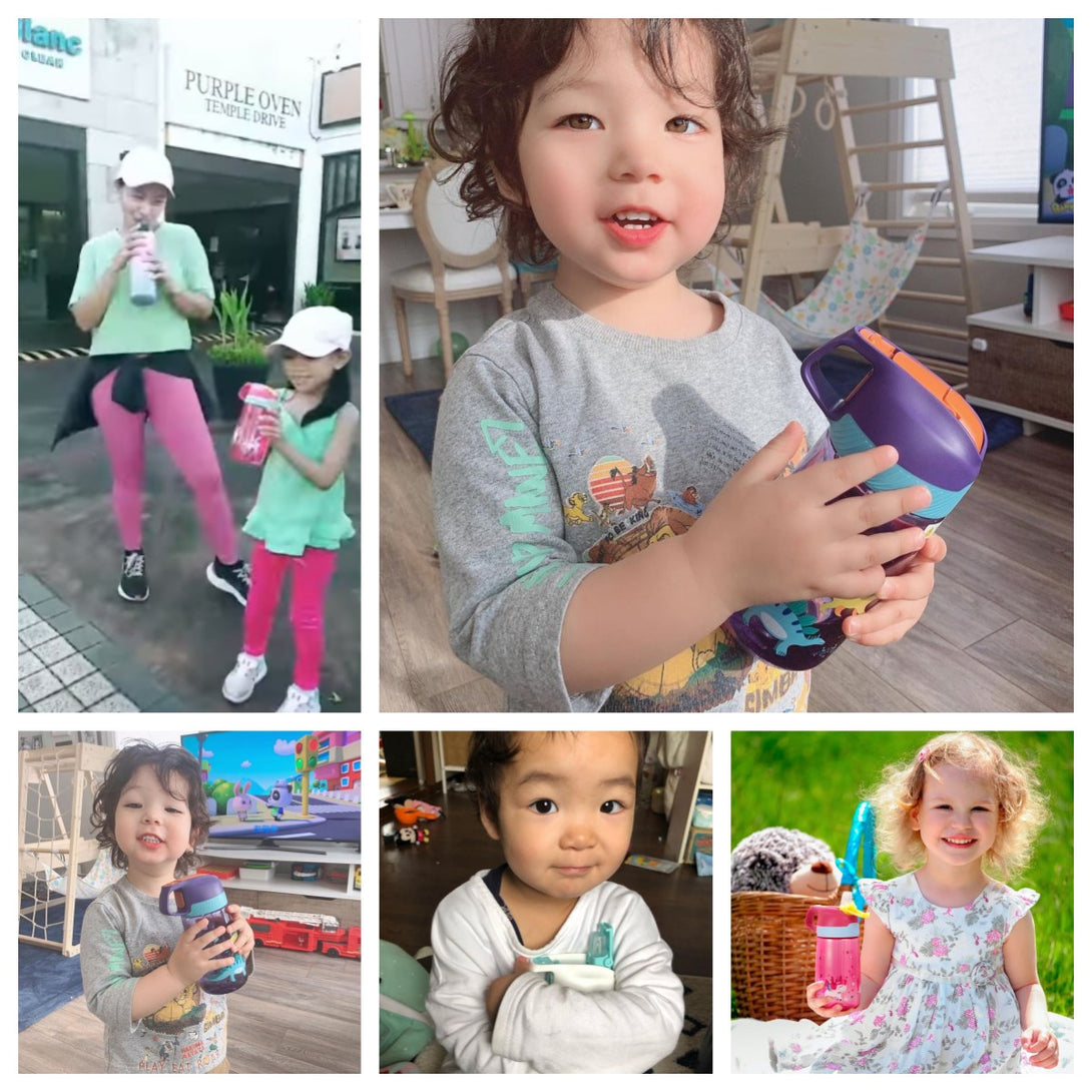 450ml Plastic Tritan Kids Water Bottle With Straw