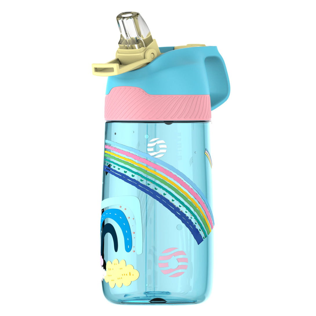 450ml Plastic Tritan Kids Water Bottle With Straw