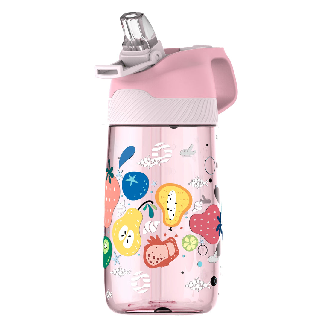 450ml Plastic Tritan Kids Water Bottle With Straw