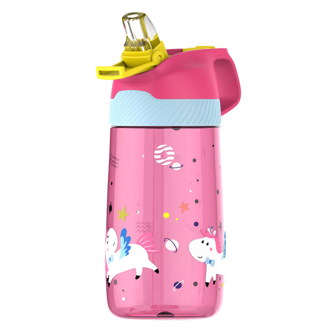 450ml Plastic Tritan Kids Water Bottle With Straw