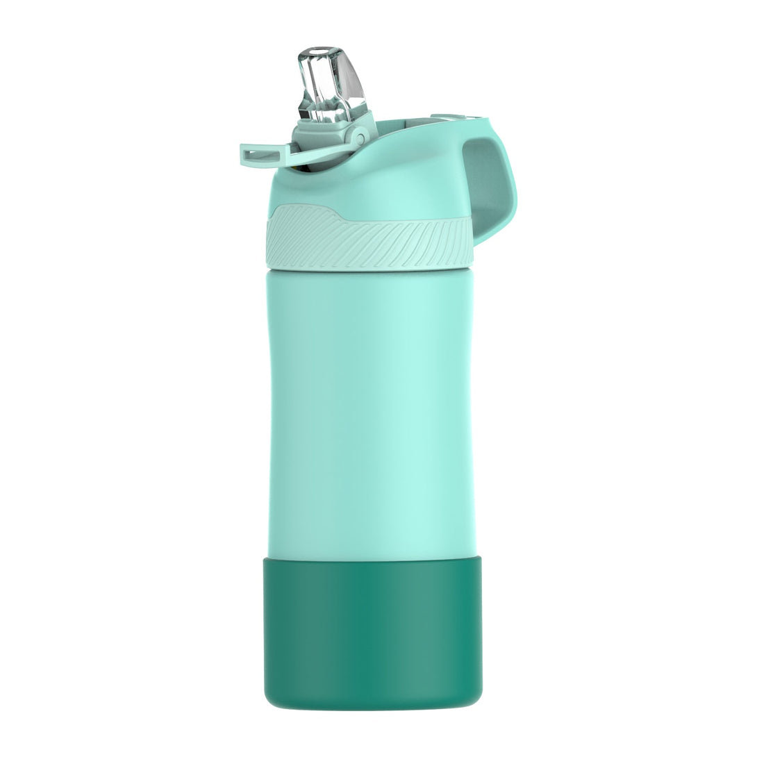 400ml Stainless Steel Insulated Kids Thermo Water Bottle, Vacuum Flask With Straw